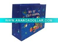 Wholesale christmas paper gift shopping bag