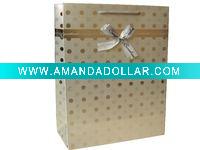 Wholesale silver paper handbags with batterfly