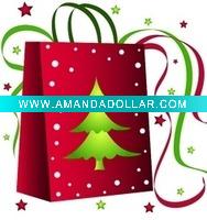 Christmas art paper bag