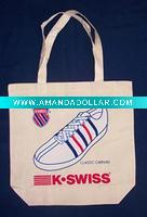 100% cotton printing logo natural color gift bag