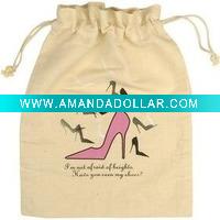 Wholesale cotton shoe bag