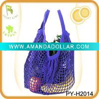 Wholesale Natural cotton mesh shopping bag