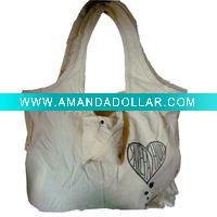 Wholesale foldable cotton shopping bag