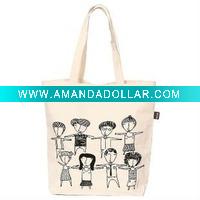 hot!sale!simple folding canvas promotion shopping bag(050959)