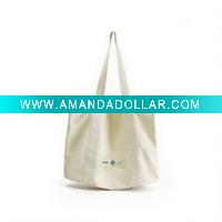Wholesale 100% organic cotton handled shopping bag
