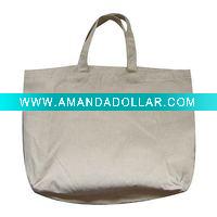 Wholesale 100% organic cotton handled shopping bag