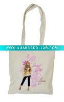 100% organic cotton handled shopping bag