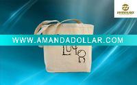 Wholesale white 100% cotton canvas bag