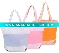 Wholesale Stripe canvas bag in varous colours supply for promotion