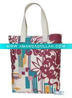 fold canvas bag for shopping