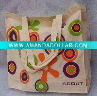 Wholesale 100% cotton canvas promotional laundry bag