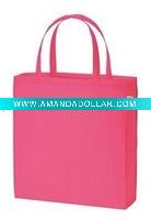 Pink Polyester shopping bag