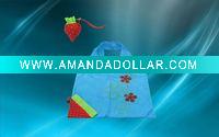 Wholesale 170T/190T/210D Nylon or polyester strawberry shape foldable bag