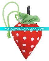 Wholesale Strawberry folding shopping bag