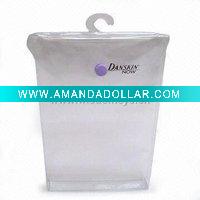 promotional clear pvc hook bag