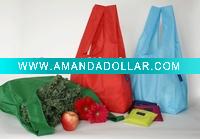 Foldable nylon shopping bag