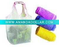 PVC mesh folded shopping bag