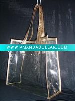 PVC transparent shopping bag