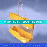 PVC handbag with orange packaging bag