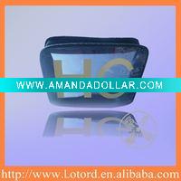 Wholesale 0.5mm Clear PVC Cosmetic Pouch with black polyster