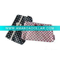 Wholesale PU lady cosmetic bag with butterfly knot
