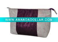 Wholesale Fashion cute cosmetic bag with purple gauze