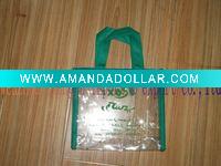 Wholesale PVC cosmetic bag with Non-woven piping