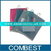 Wholesale Colorful EVA zipper bag with hook for cosmetic