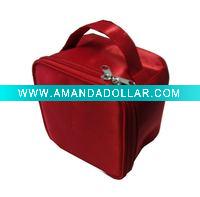Wholesale Satin cosmetic bag with mirror