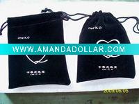 Wholesale promotional velvet drawstring pouch