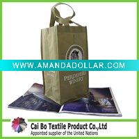 Wholesale 2011 high quality environmental pp non woven wine bag (B05)