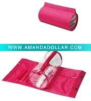 Wholesale Fashion PVC Cosmetic bag with two parts