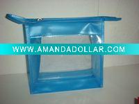 Wholesale blue PVC Cosmetic bag