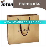 Wholesale kraft paper shopping bag making