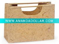 Nice design paper bag with bamboo handle