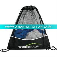 Wholesale Promotion polyester drawstring sport Bag