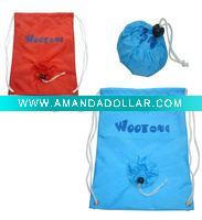 Wholesale foldable drawstring backpack