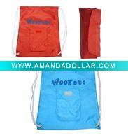 Wholesale foldable drawstring backpack