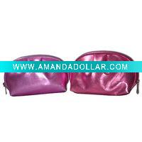 Wholesale metallic pu cosmetic bag