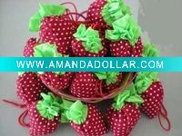 pop design foldable strawberry shopping bag