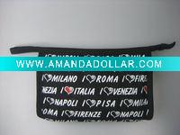 Canvas cosmetic bag
