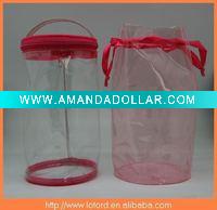 Round pvc promotional bags with zipper
