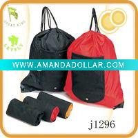 Wholesale Foldable drawstring shopping bag