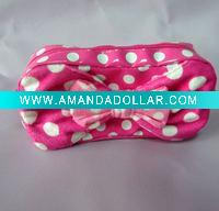 Wholesale PVC Makeup Case With Velour Bow