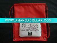 Wholesale 210D polyester drawstring shopping bag