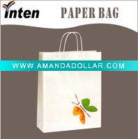 Wholesale hand white kraft paper bag