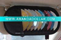 Sun visor CD holder