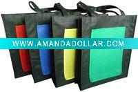 Wholesale PP nonwoven tote bag with front pocket