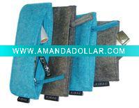 Wholesale 1.5mm wool felt collect pouch, make up bag