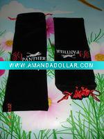 Wholesale 15inch height, 5 inch width high quality velvet drawstring bags with inside lining